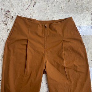 Lululemon Cotton-Blend Twill Trouser *7/8 Length, Copper Brown, Size 31